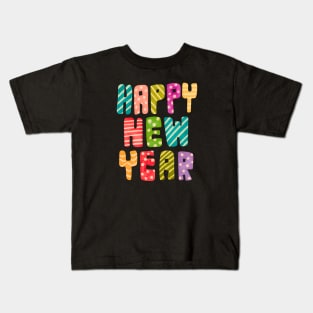Happy New Year Spectrum Kids T-Shirt
